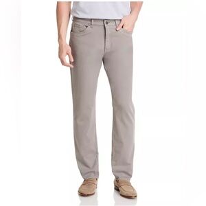 Peter Millar Ultimate Sateen Five Pocket Pants in Gale Grey, Size 36